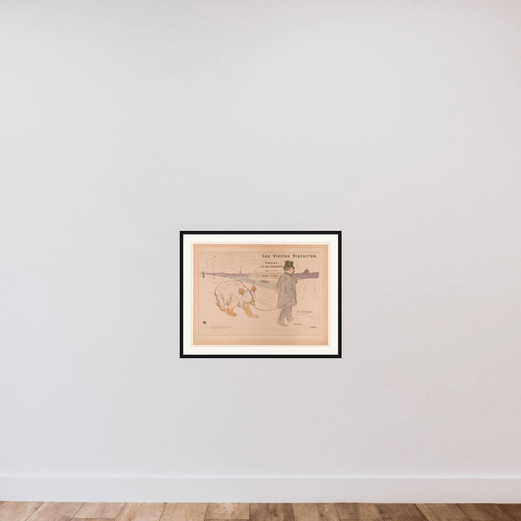 Cover Design for "Les Vieilles Histoires" framed — shown to scale