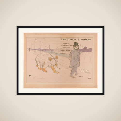 Cover Design for "Les Vieilles Histoires" framed