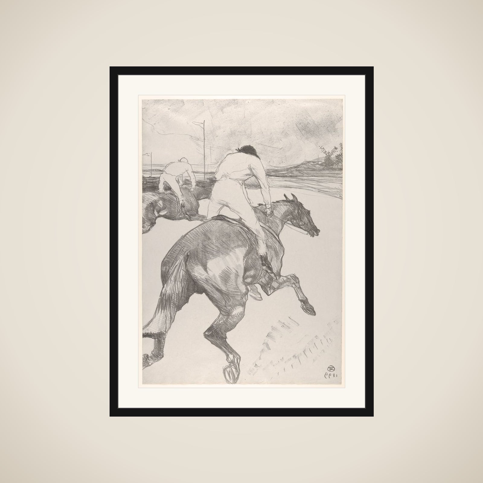 The Jockey framed