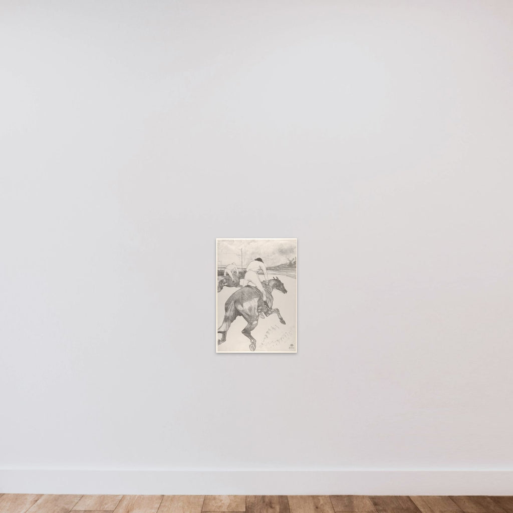 The Jockey unframed — shown to scale