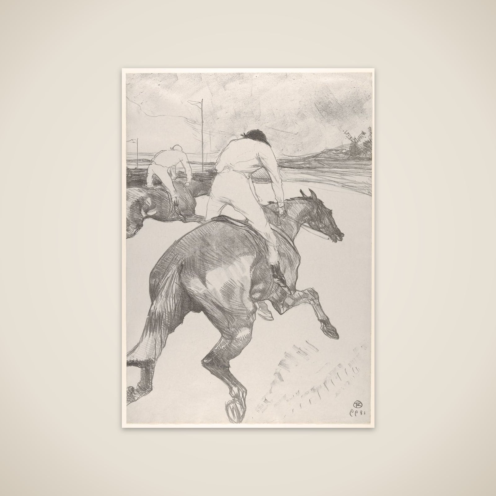 The Jockey unframed print