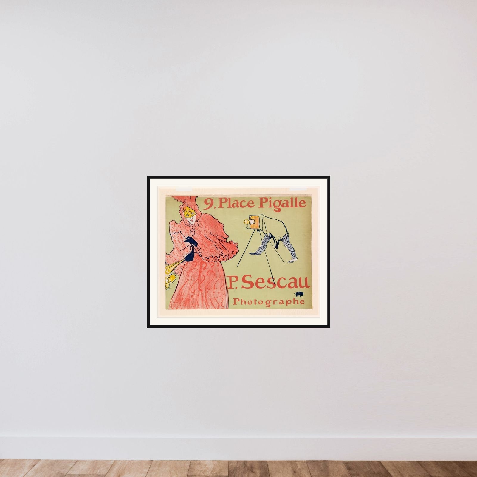 The Photographer Sescau (Le Photographe Sescau) framed — shown to scale