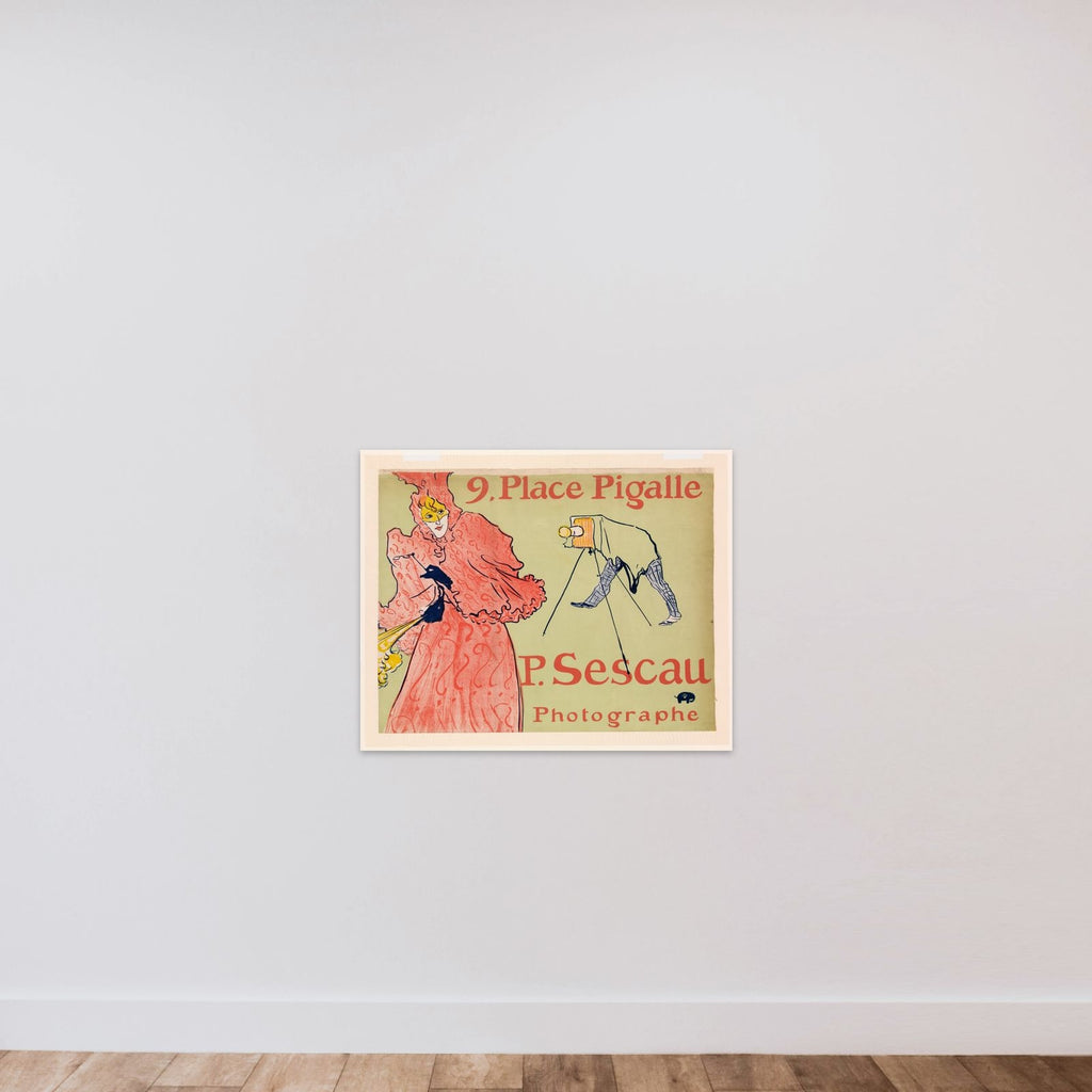 The Photographer Sescau (Le Photographe Sescau) unframed — shown to scale