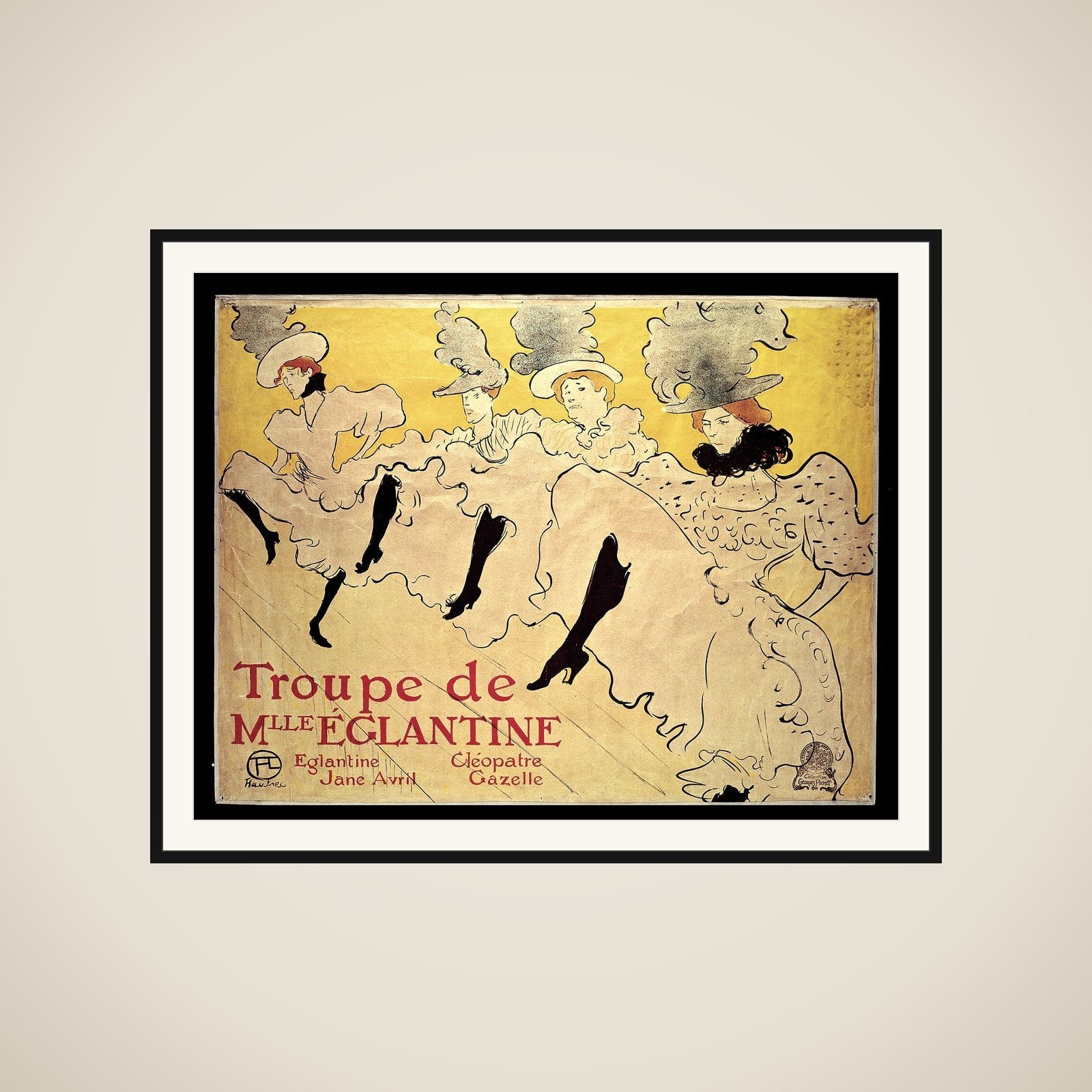 La Troupe de Mademoiselle Eglantine framed