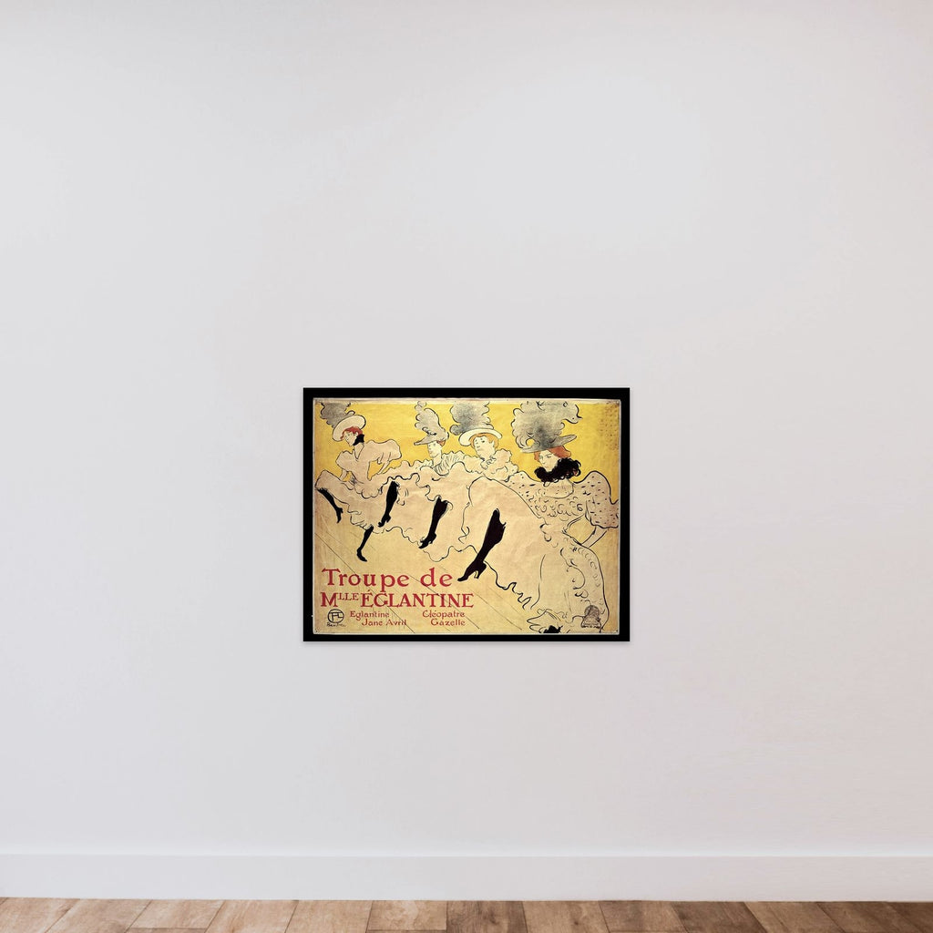 La Troupe de Mademoiselle Eglantine unframed — shown to scale