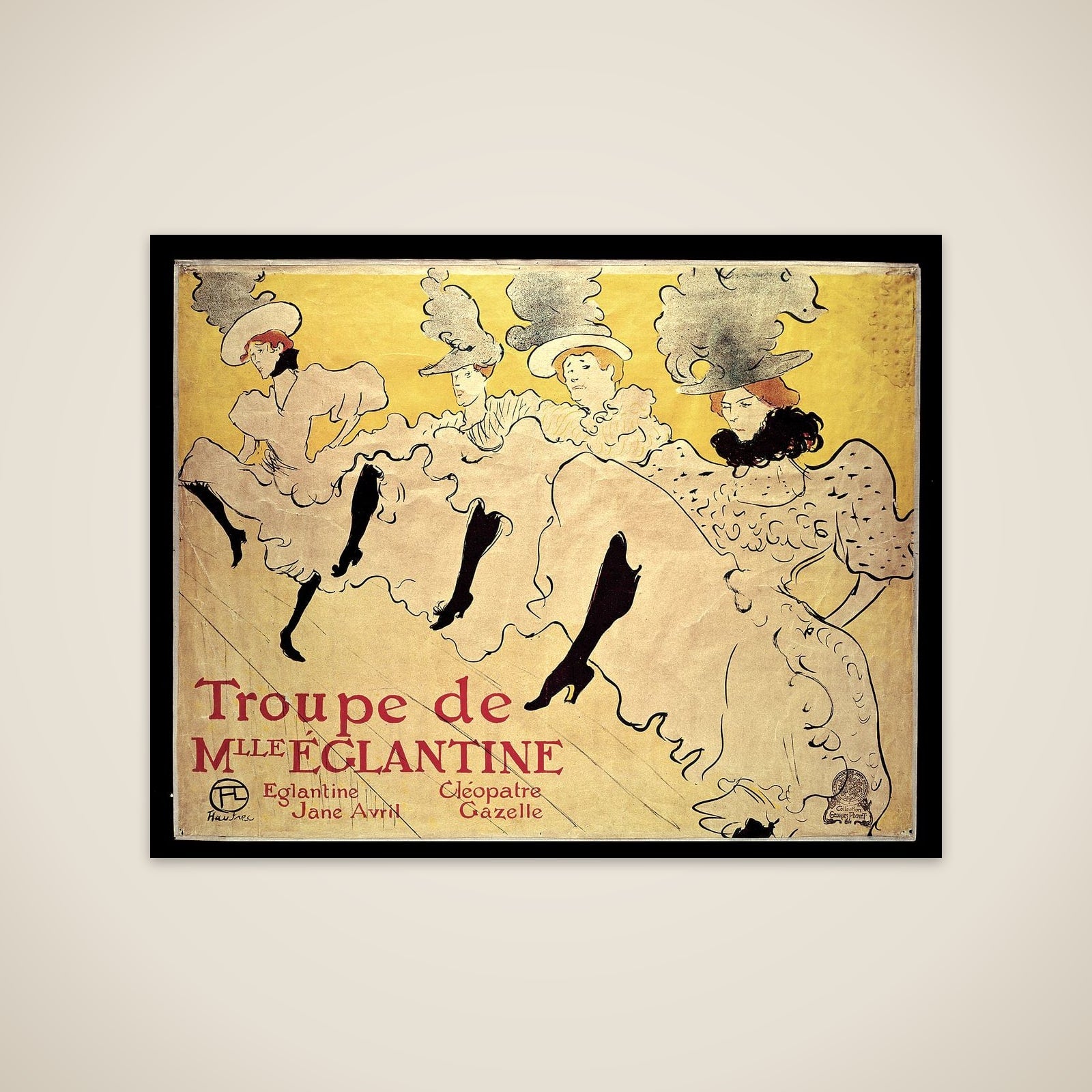 La Troupe de Mademoiselle Eglantine unframed print