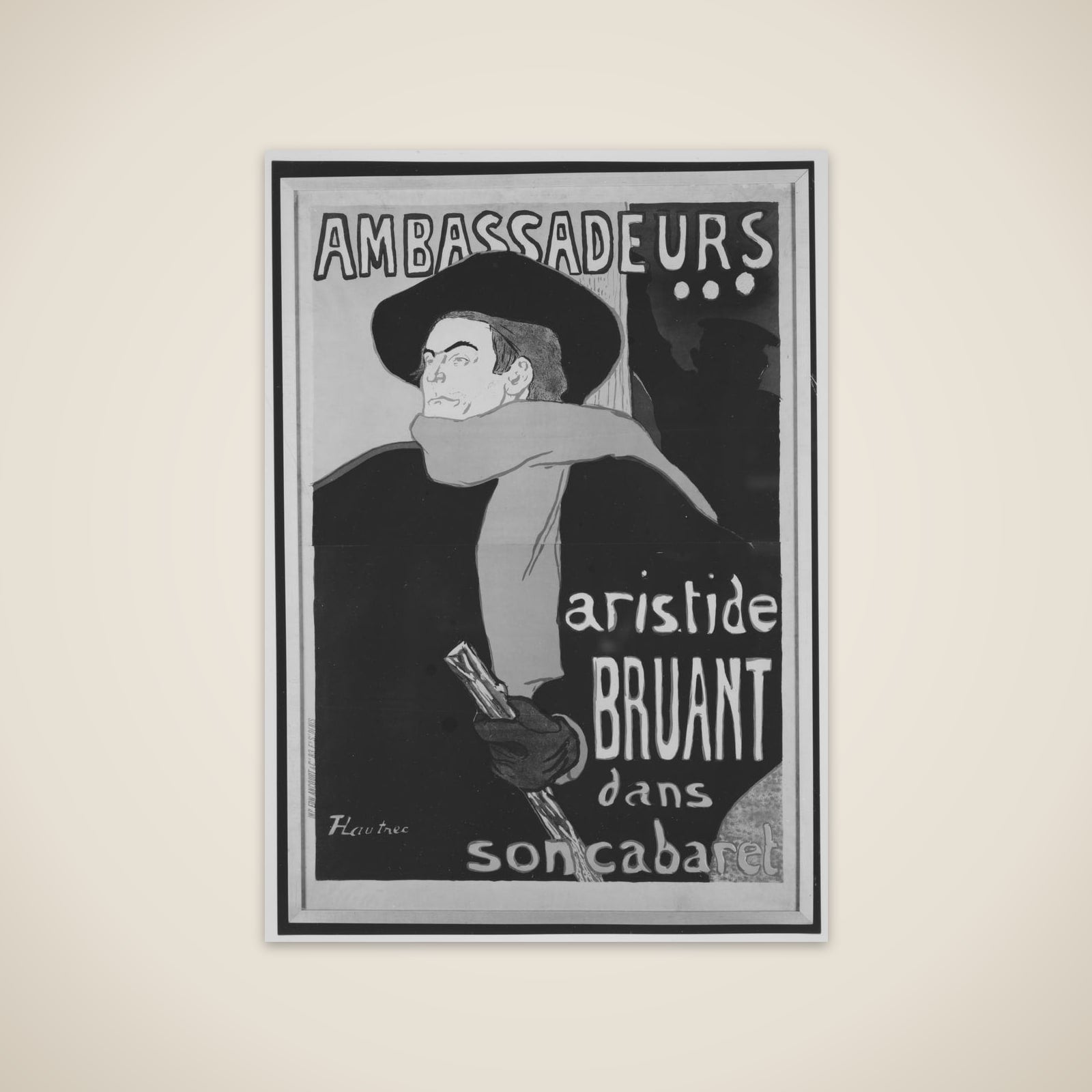 Ambassadeurs:  Aristide Bruant unframed print