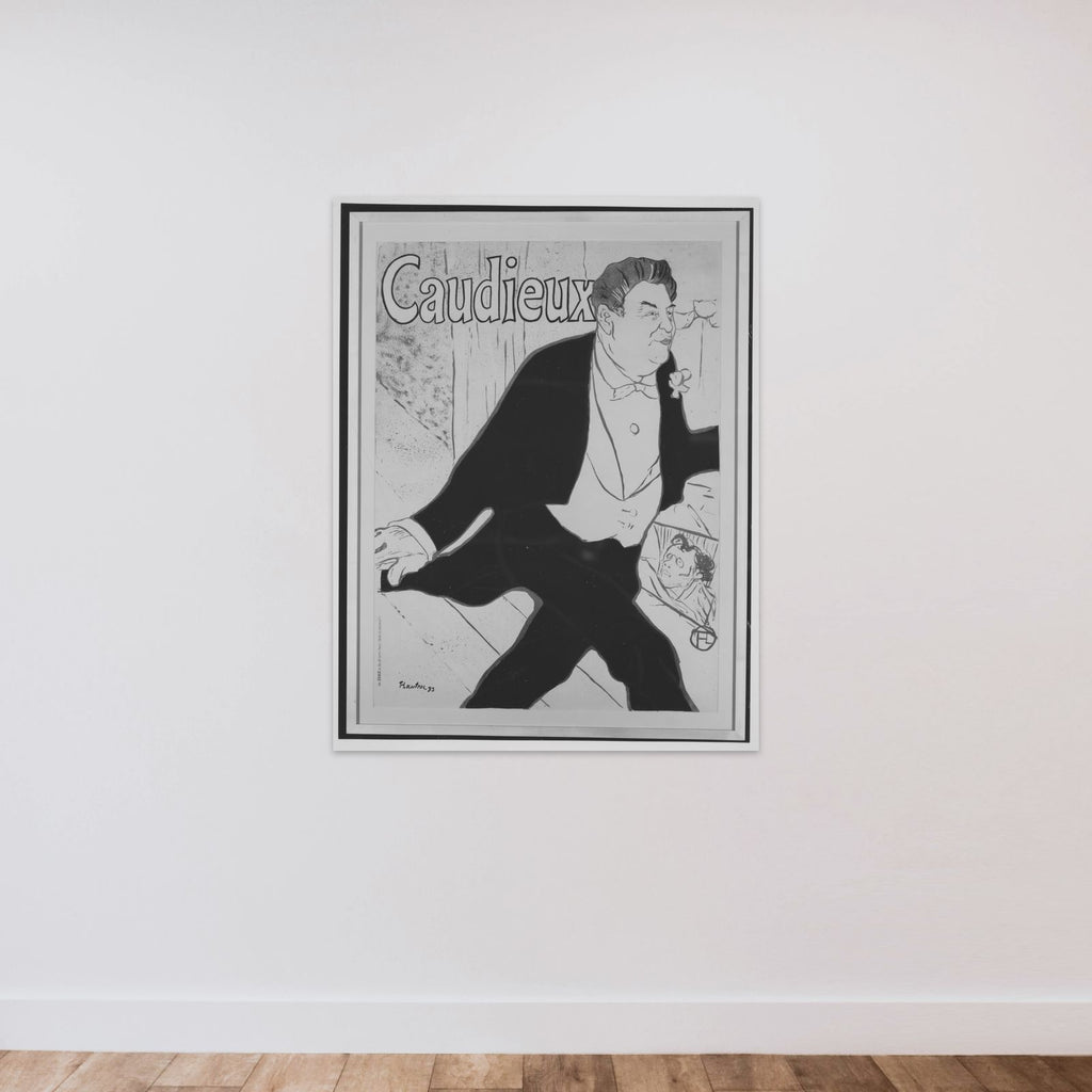 Caudieux unframed — shown to scale