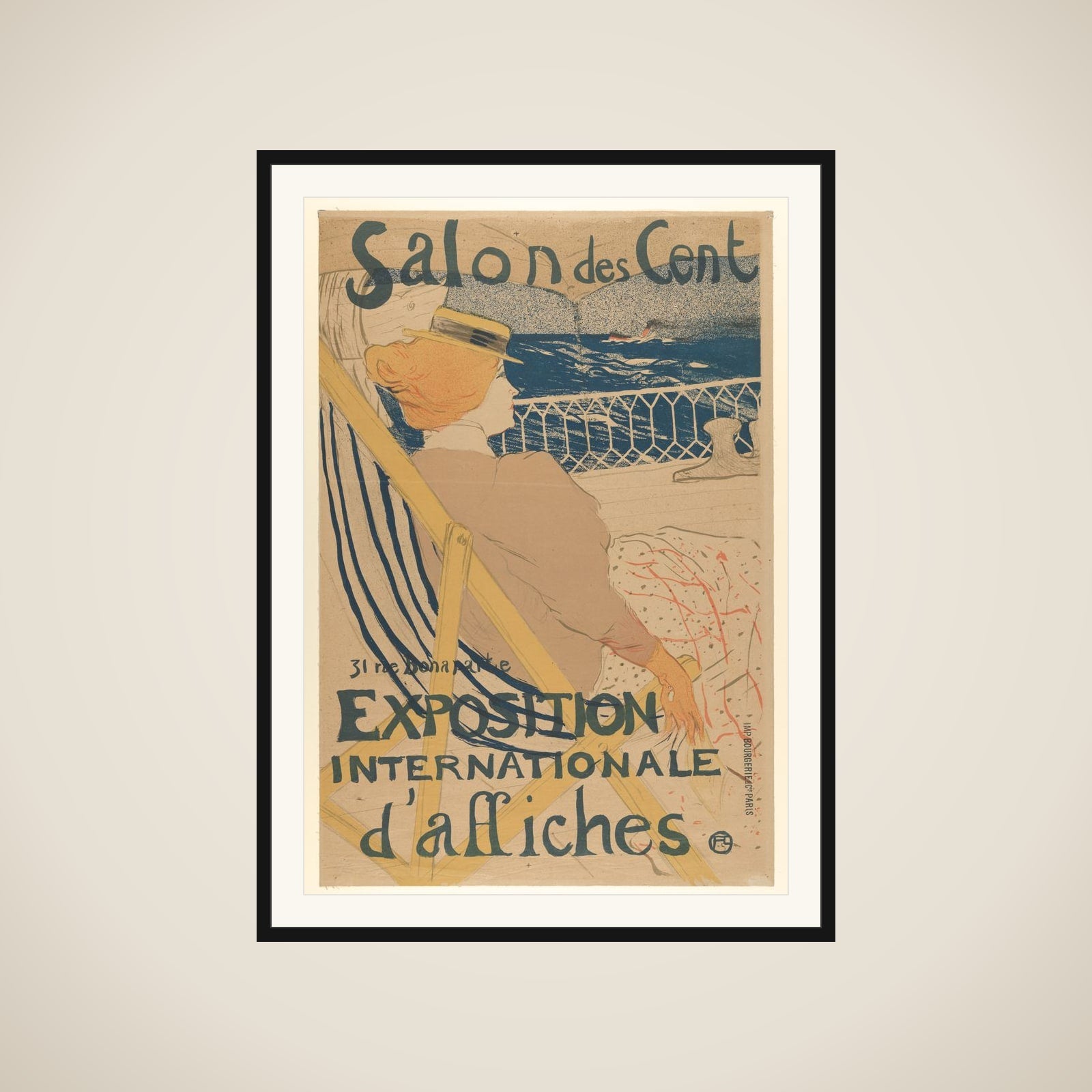 Salon des Cent:  Exposition Internationale d'affiches framed