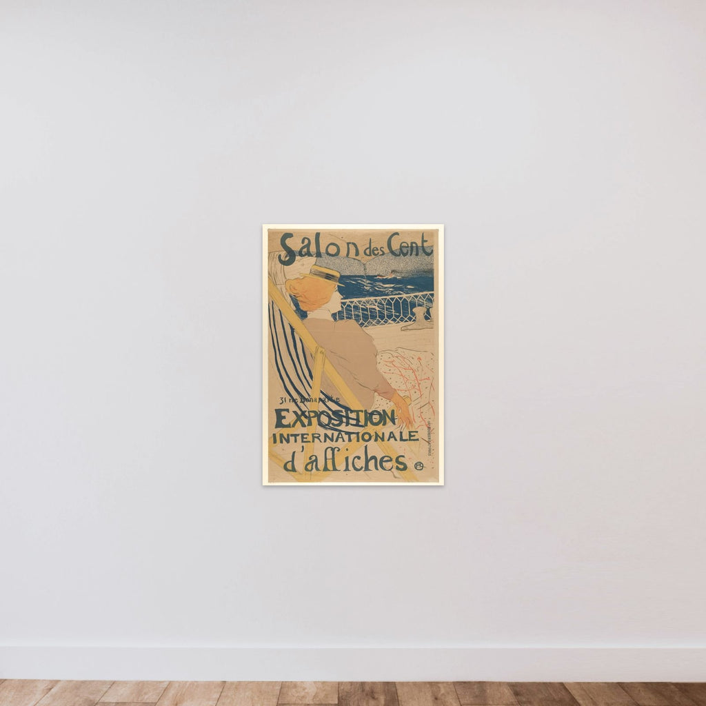 Salon des Cent:  Exposition Internationale d'affiches unframed — shown to scale