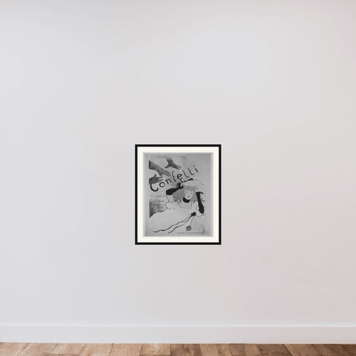 Confetti framed — shown to scale