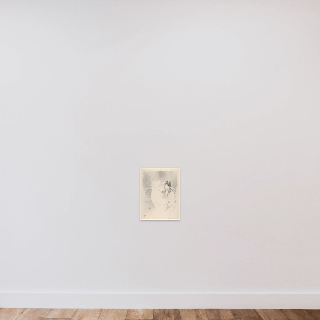 Ida Heath at the Bar unframed — shown to scale