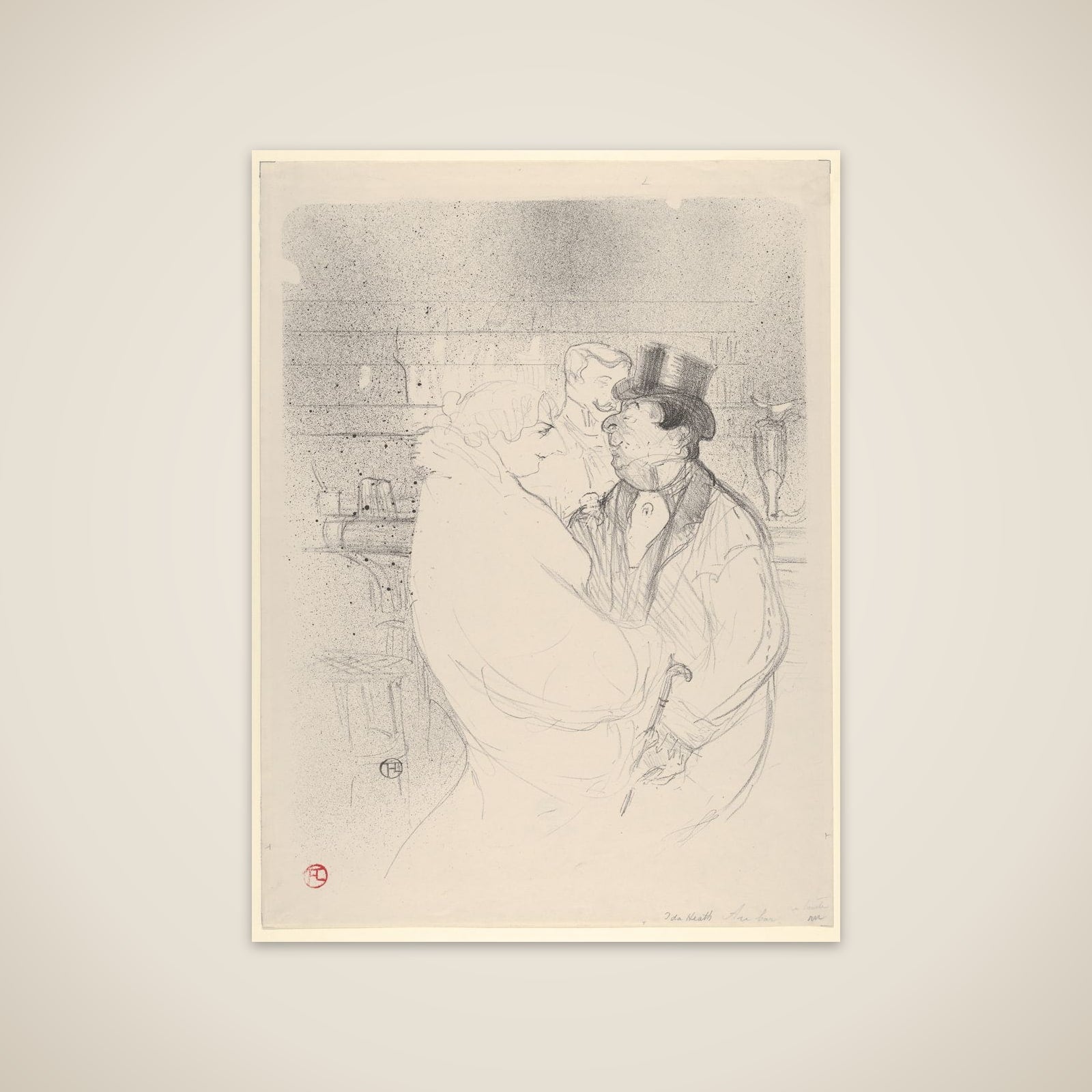 Ida Heath at the Bar unframed print