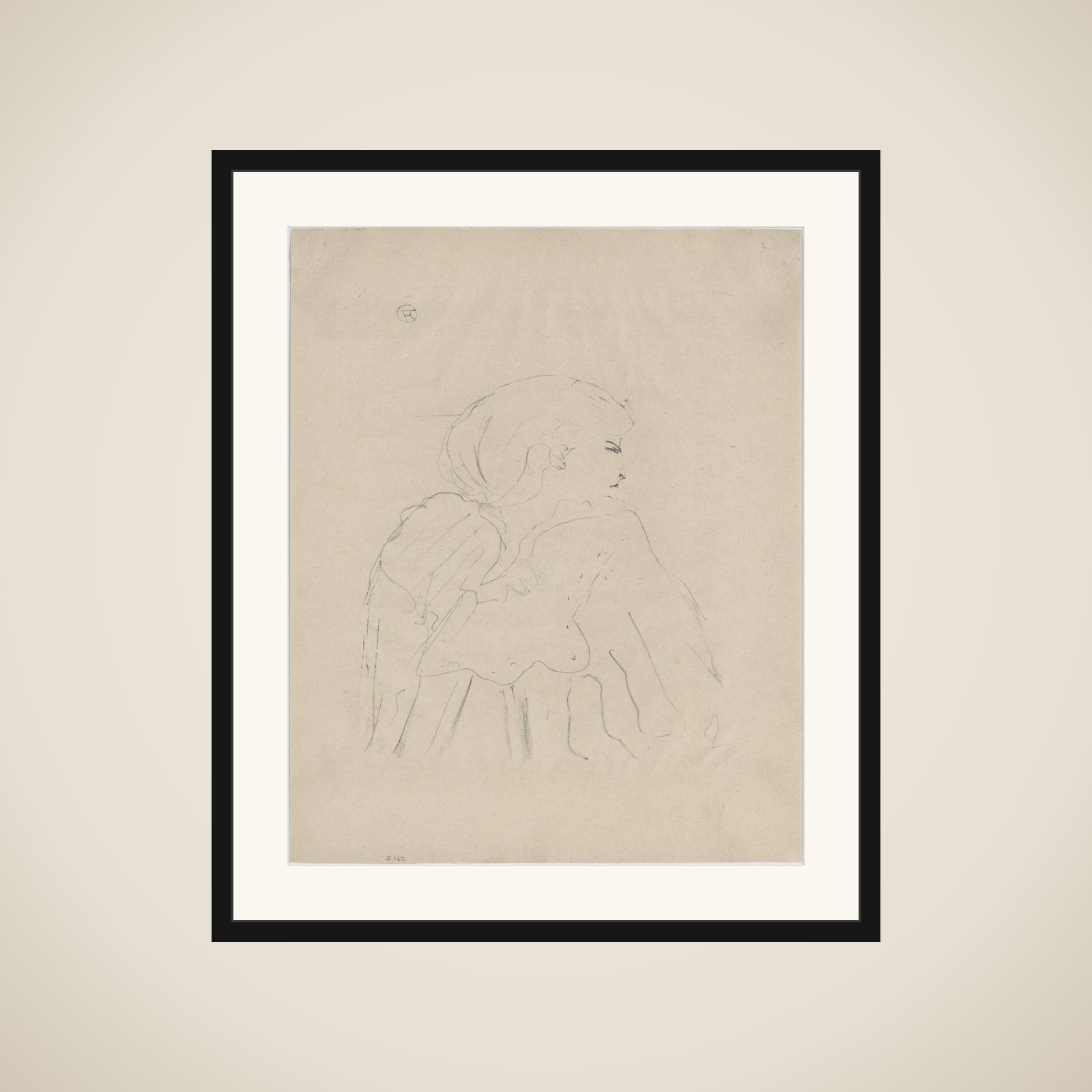 Jane Hading framed