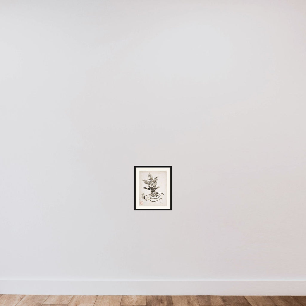 The Clown: M. Joret framed — shown to scale