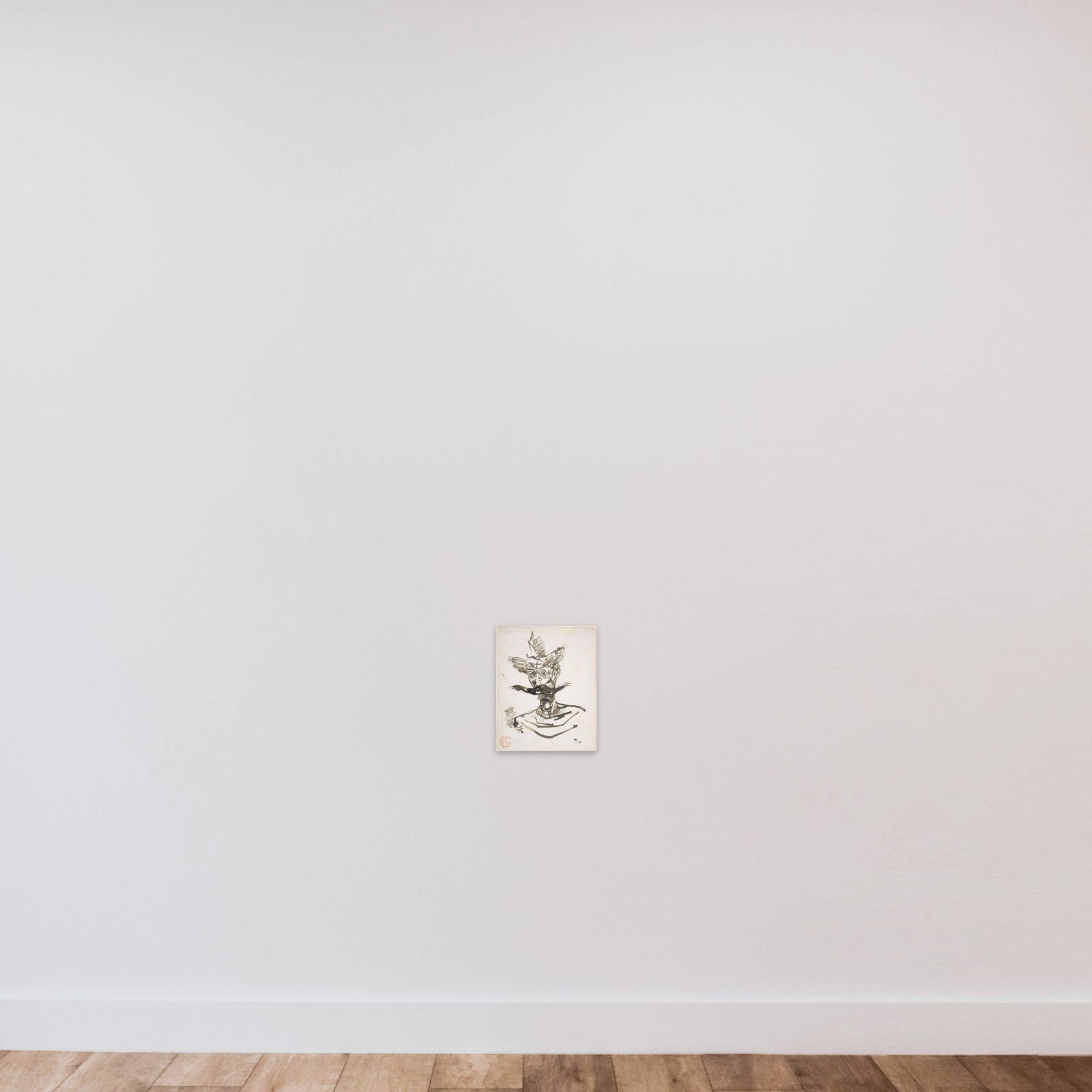 The Clown: M. Joret unframed — shown to scale