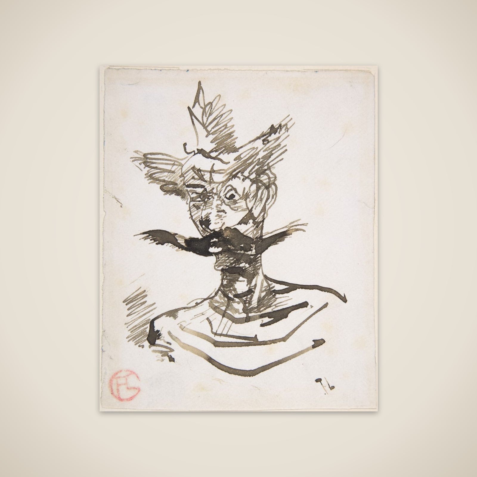 The Clown: M. Joret unframed print