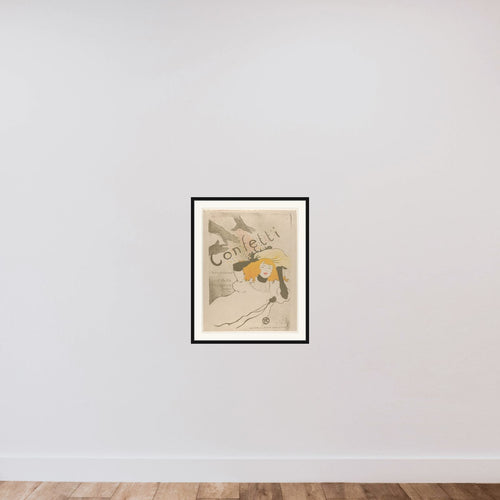 Confetti framed — shown to scale
