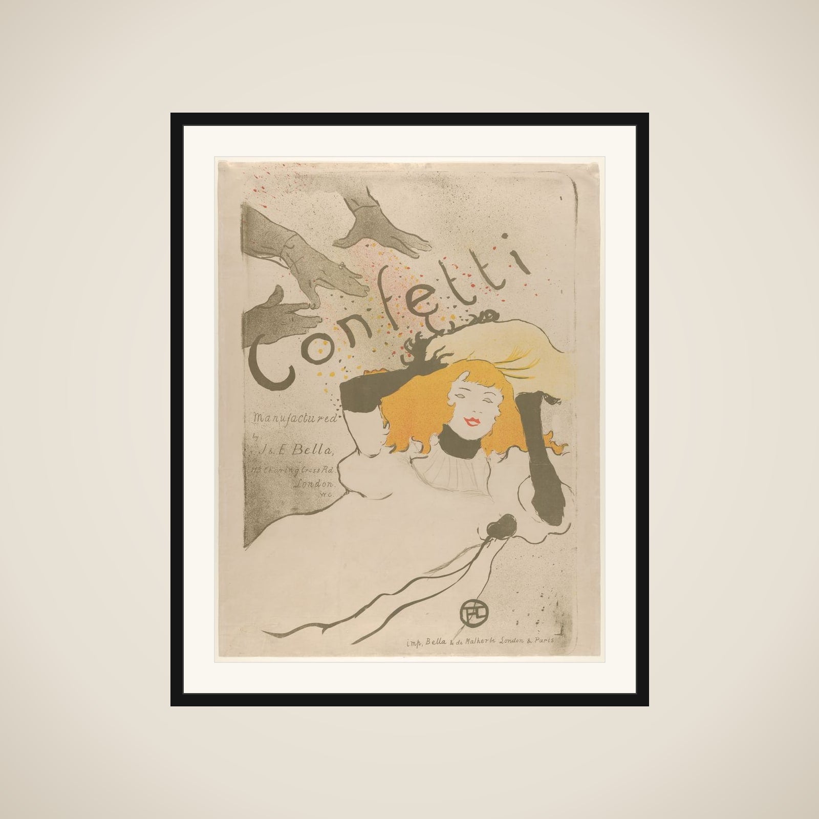 Confetti framed