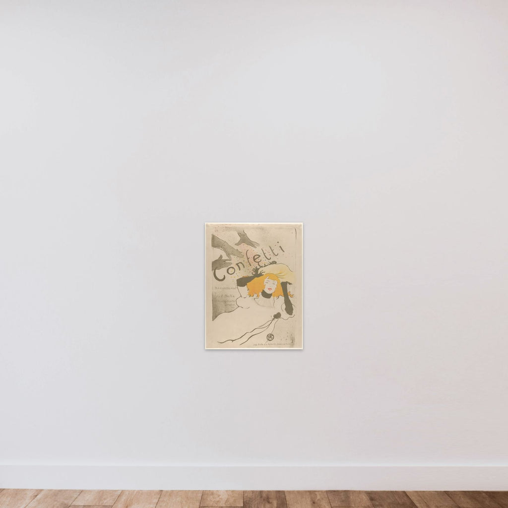 Confetti unframed — shown to scale