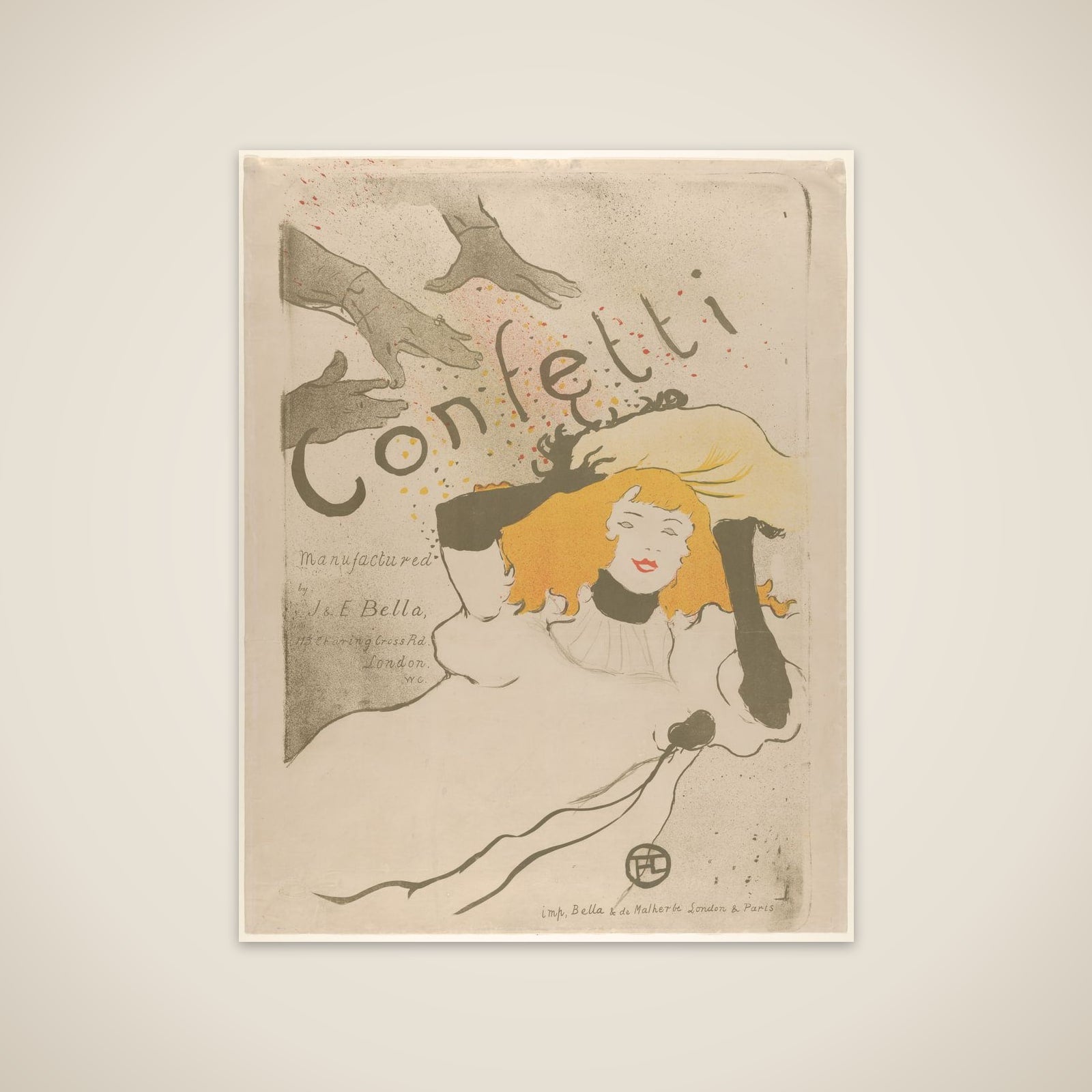 Confetti unframed print
