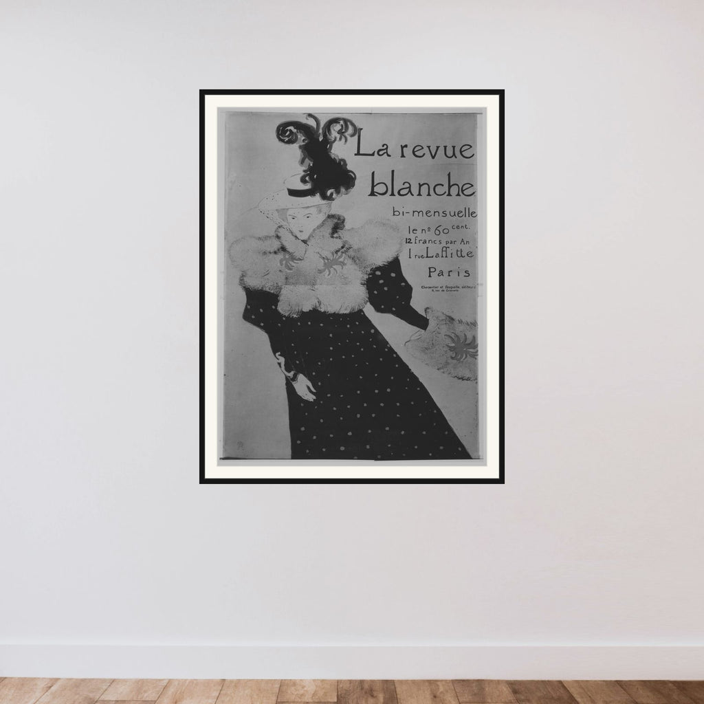 La Revue Blanche framed — shown to scale