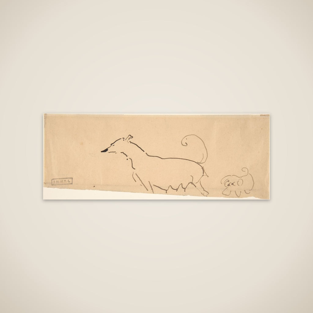 Two Dogs unframed print