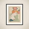 Portrait Bust of Mademoiselle Marcelle Lender framed