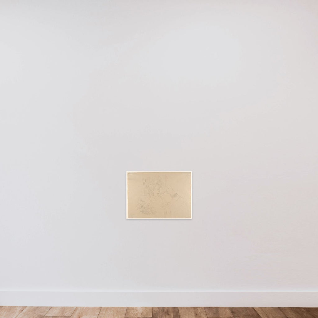 Five O'Clock:  Supper in London unframed — shown to scale