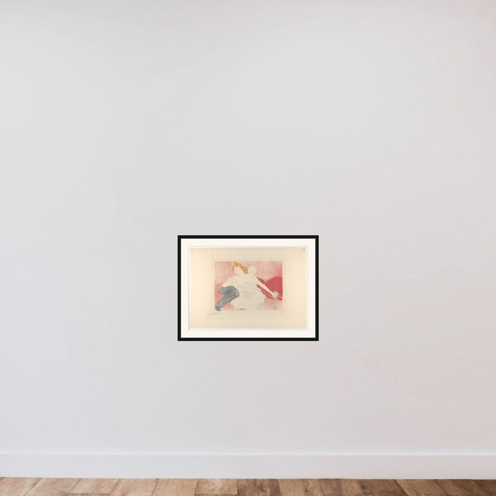 Débauché framed — shown to scale