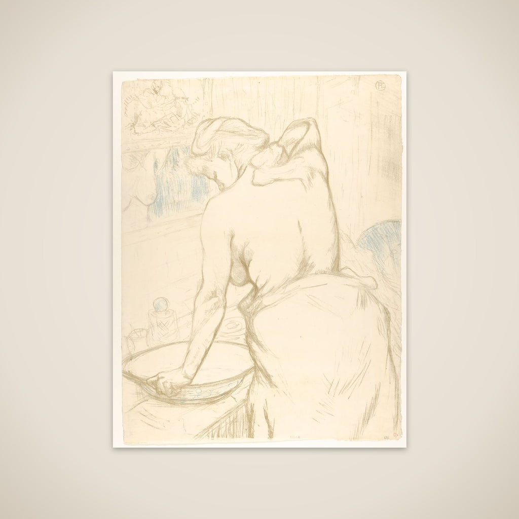 Washing unframed print