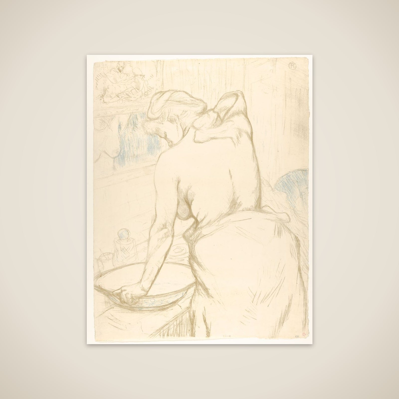 Washing unframed print