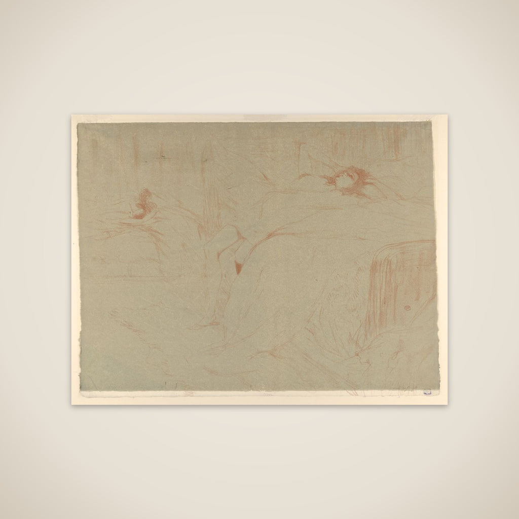 Collapsed on the Bed unframed print