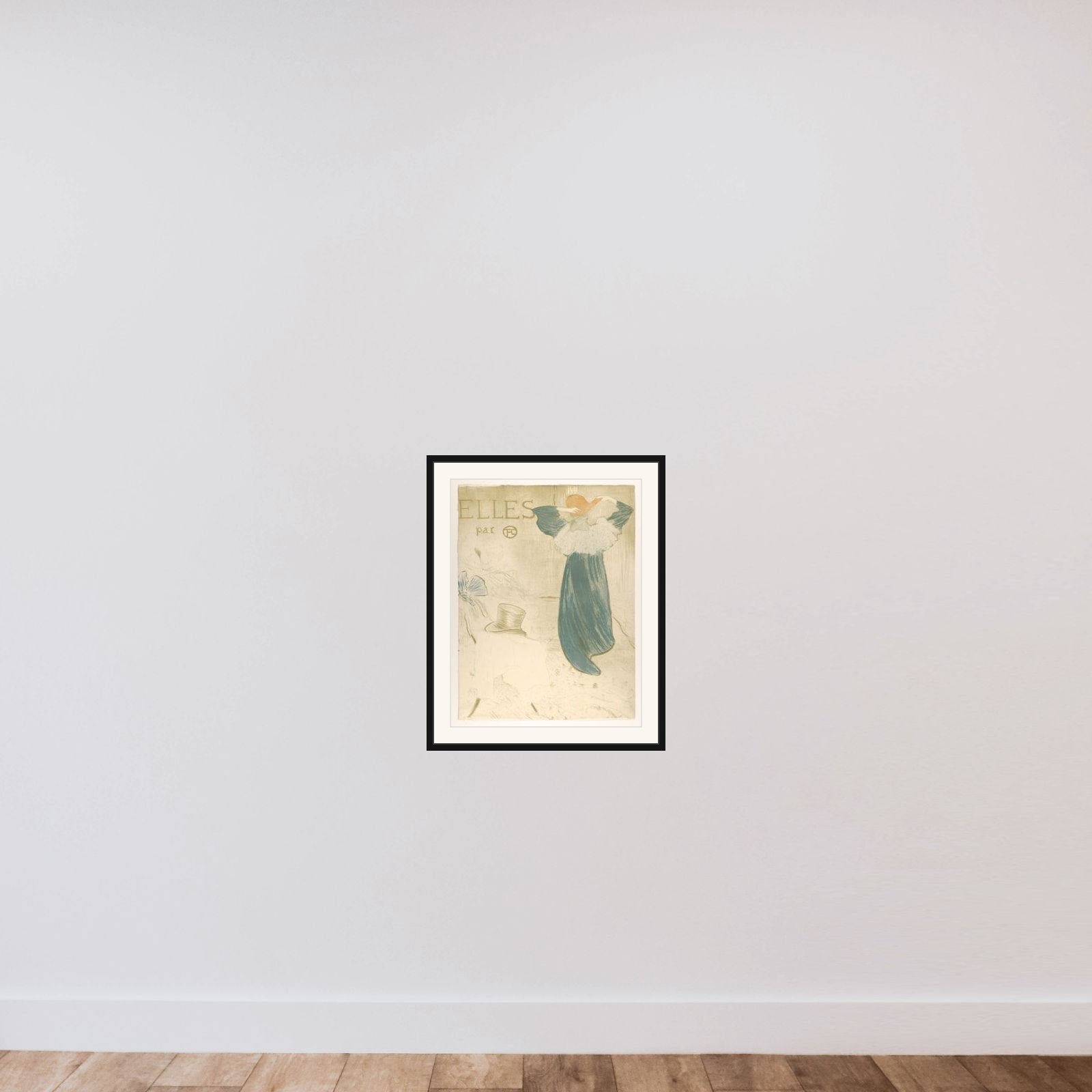 Elles (portfolio cover) framed — shown to scale
