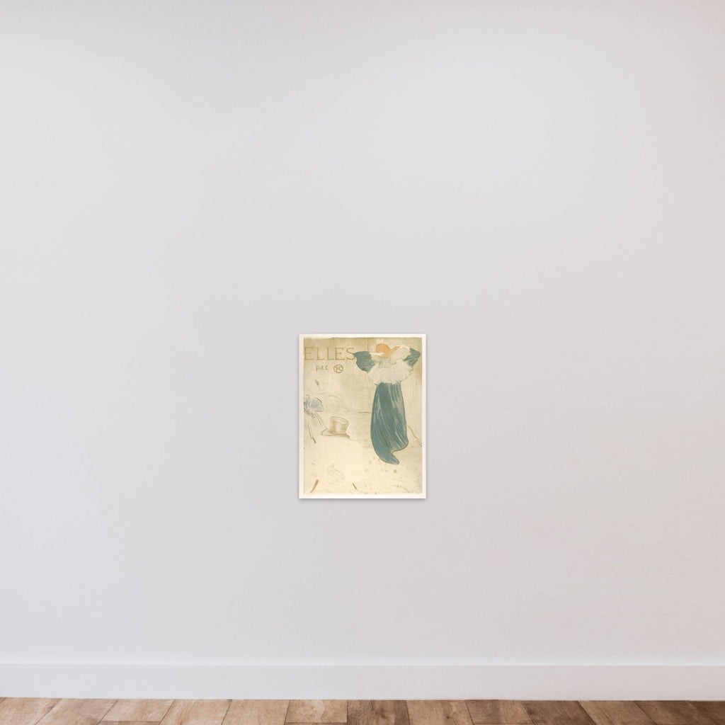 Elles (portfolio cover) unframed — shown to scale