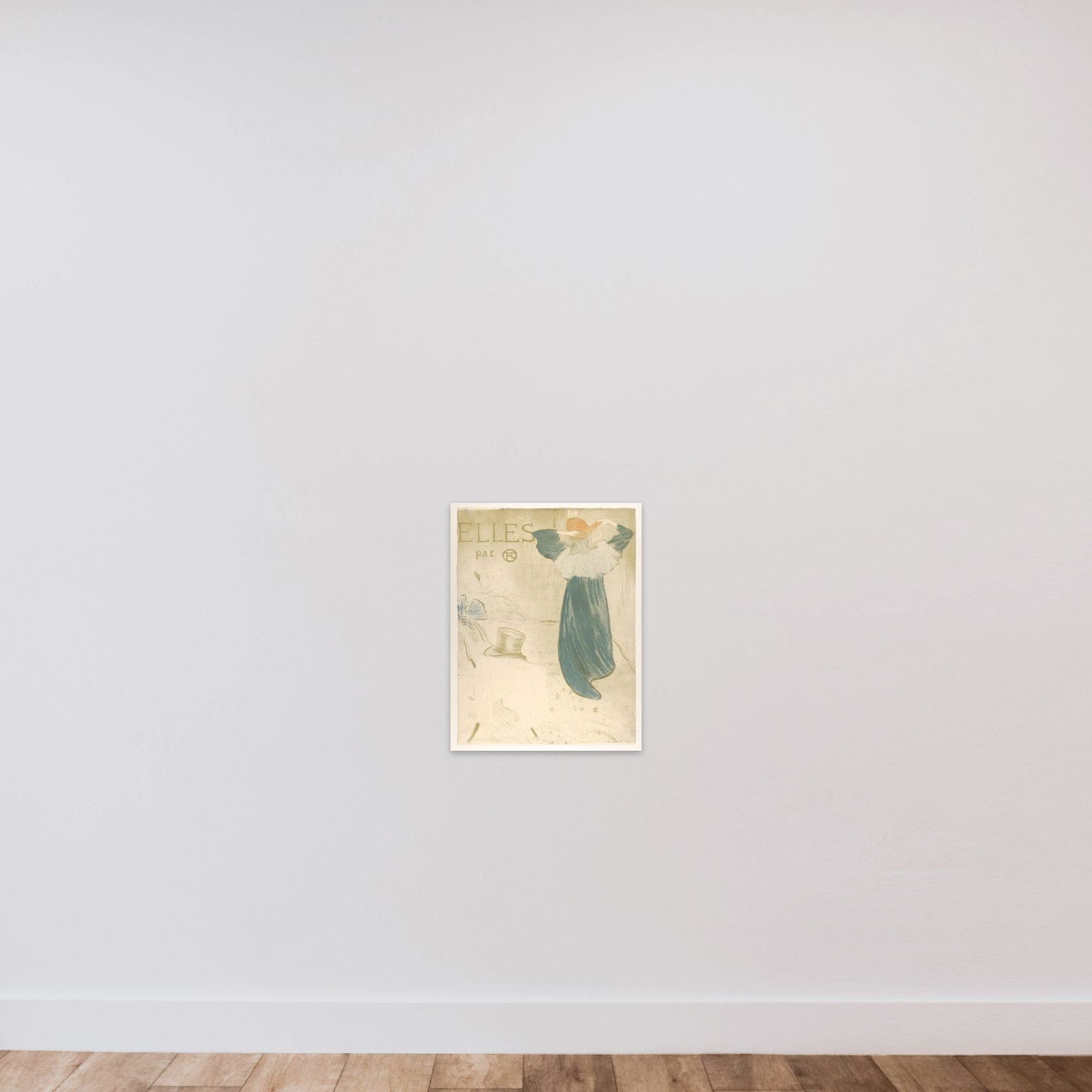 Elles (portfolio cover) unframed — shown to scale