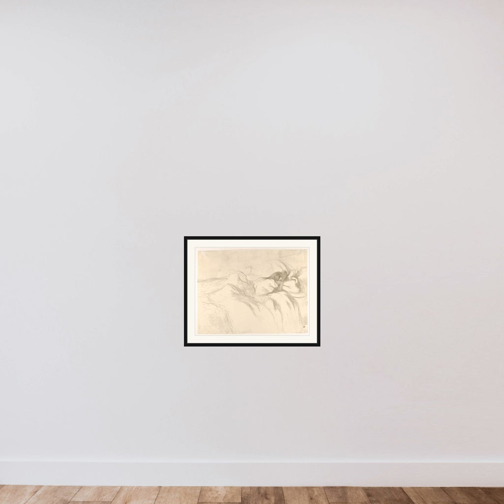 Waking Up, from "Elles" framed — shown to scale