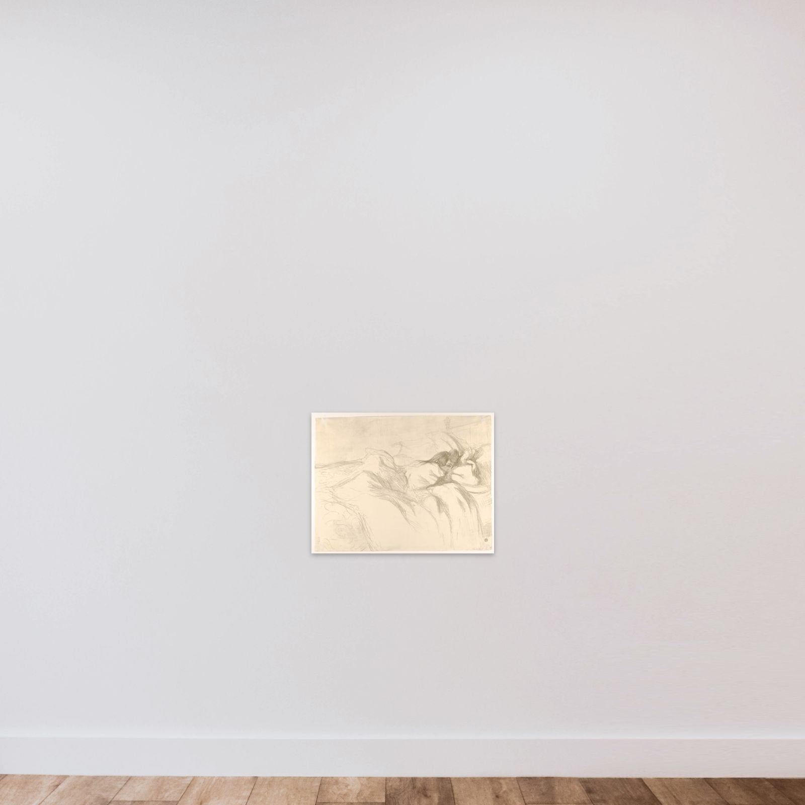 Waking Up, from "Elles" unframed — shown to scale