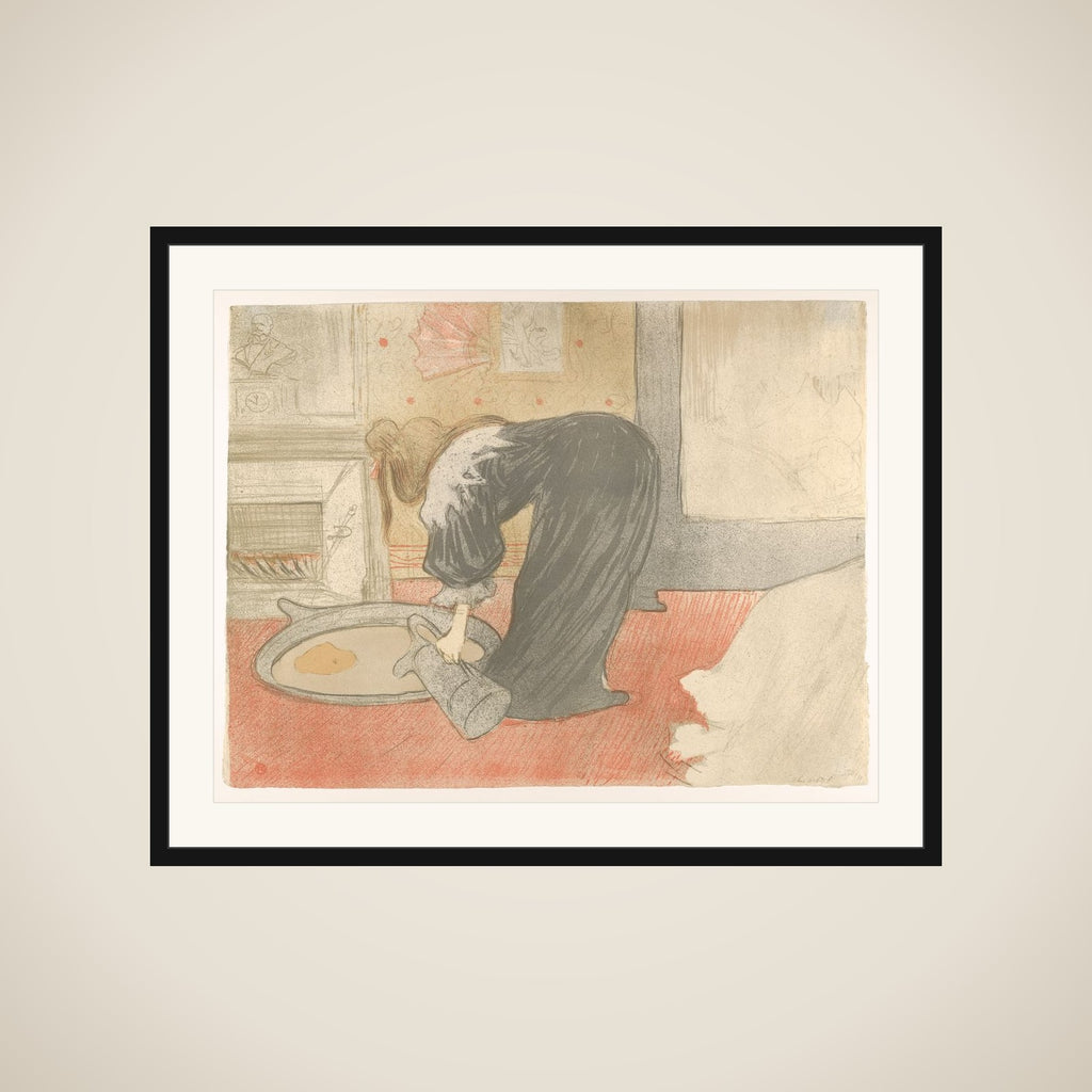 Filling a Tub, from "Elles" framed