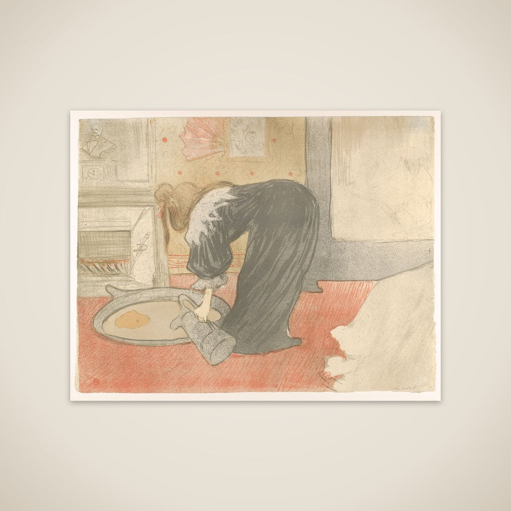 Filling a Tub, from "Elles" unframed print