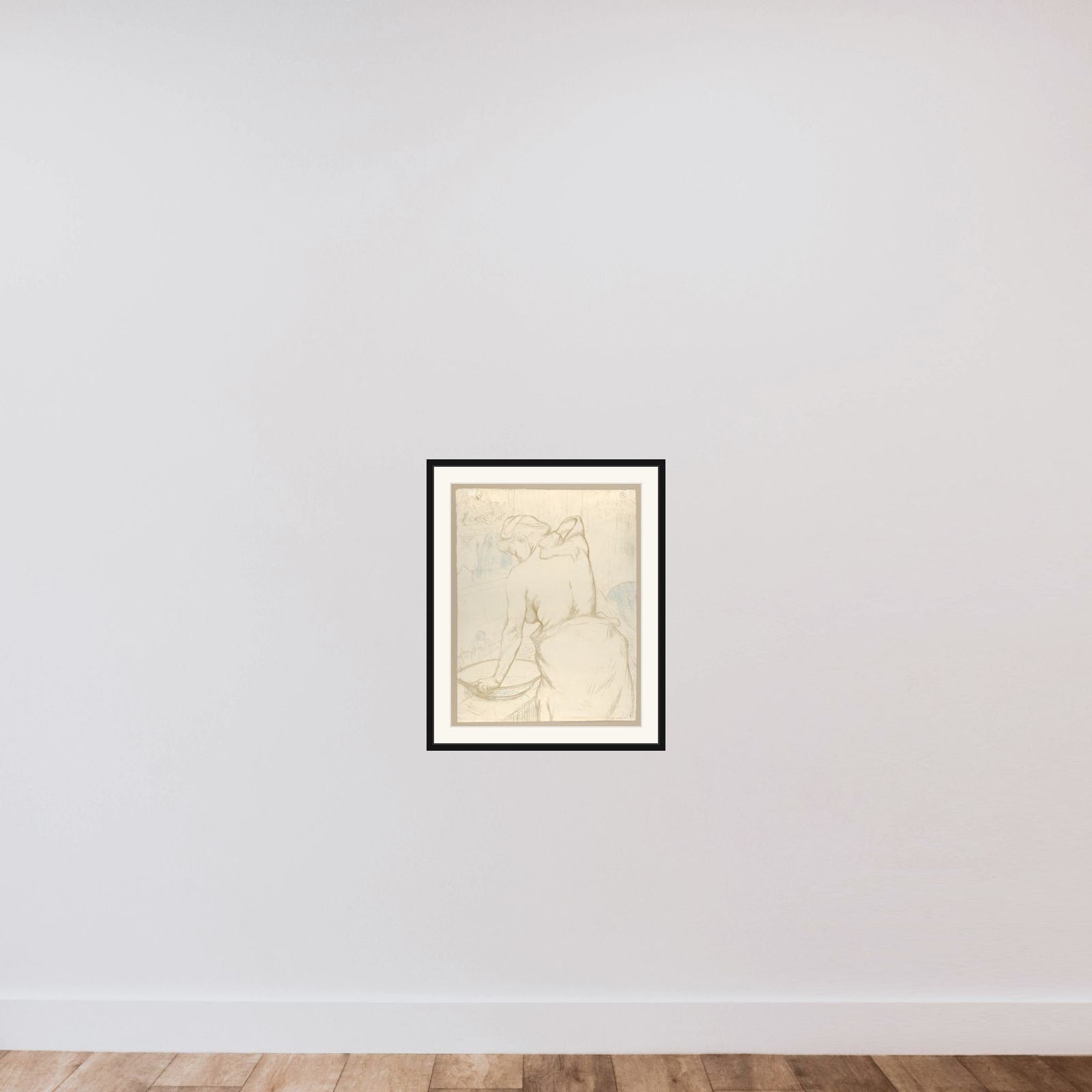 Washing, from "Elles" framed — shown to scale