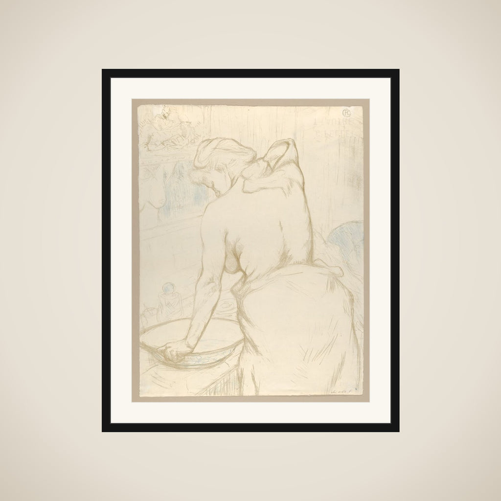 Washing, from "Elles" framed