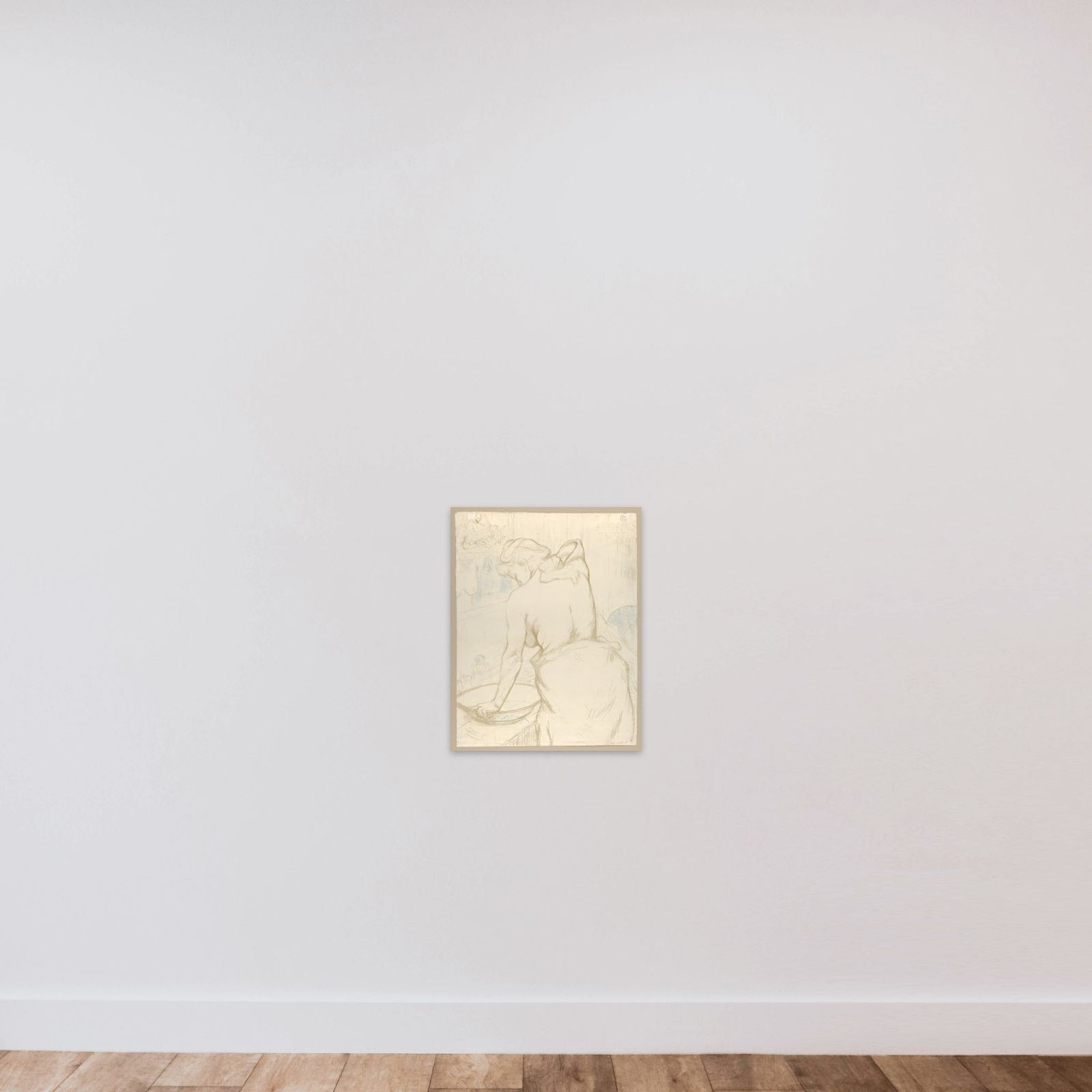 Washing, from "Elles" unframed — shown to scale