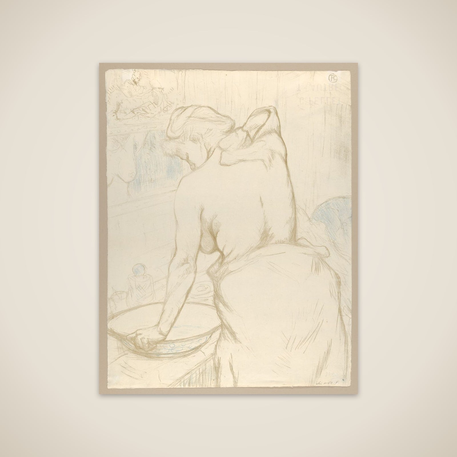 Washing, from "Elles" unframed print