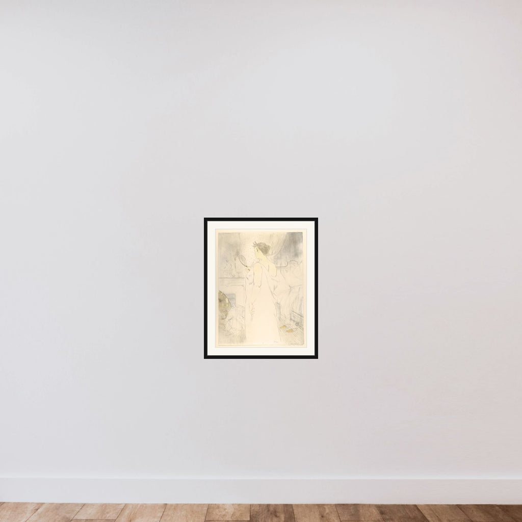 Looking in a Mirror, from "Elles" framed — shown to scale