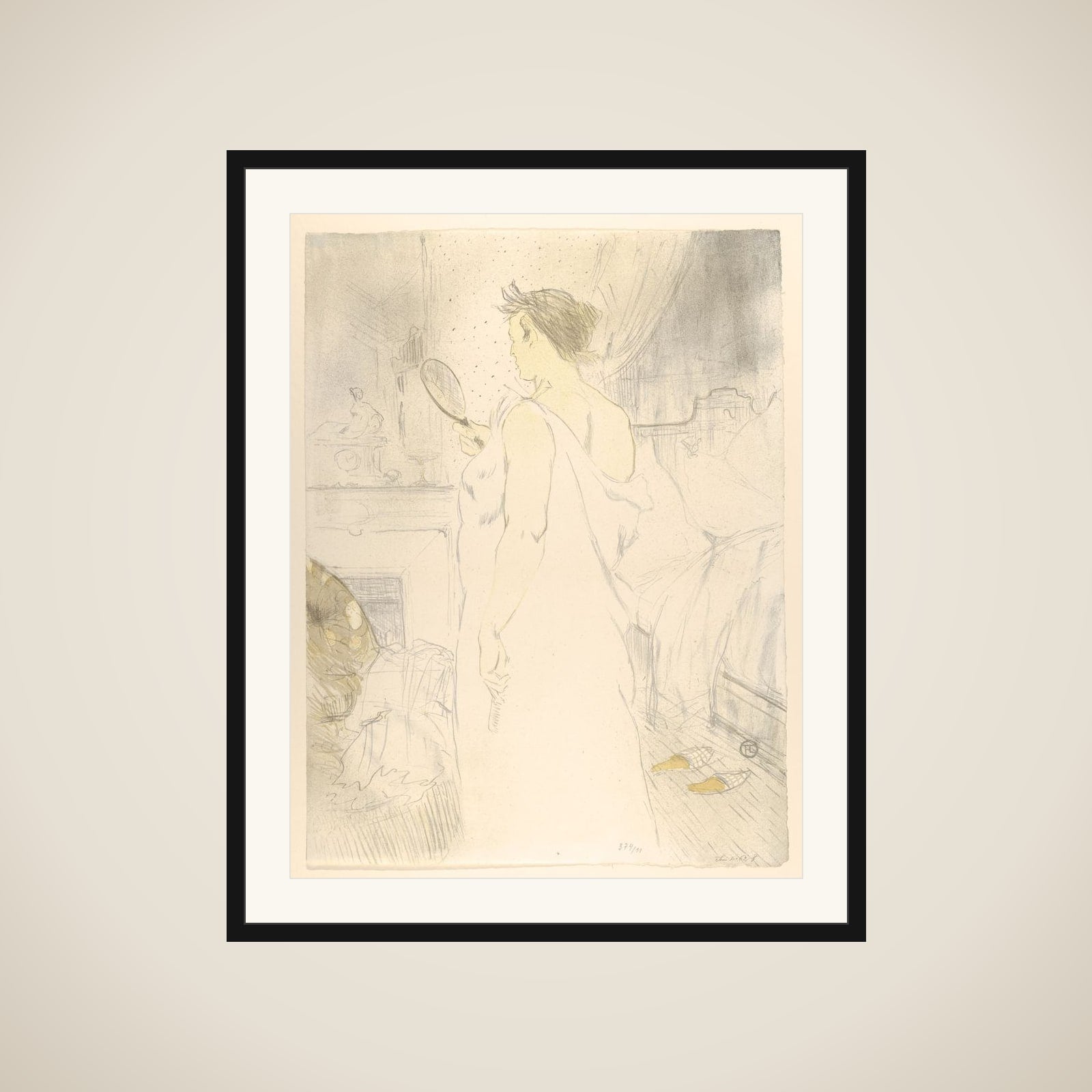 Looking in a Mirror, from "Elles" framed
