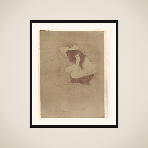 Combing Hair, from "Elles" framed