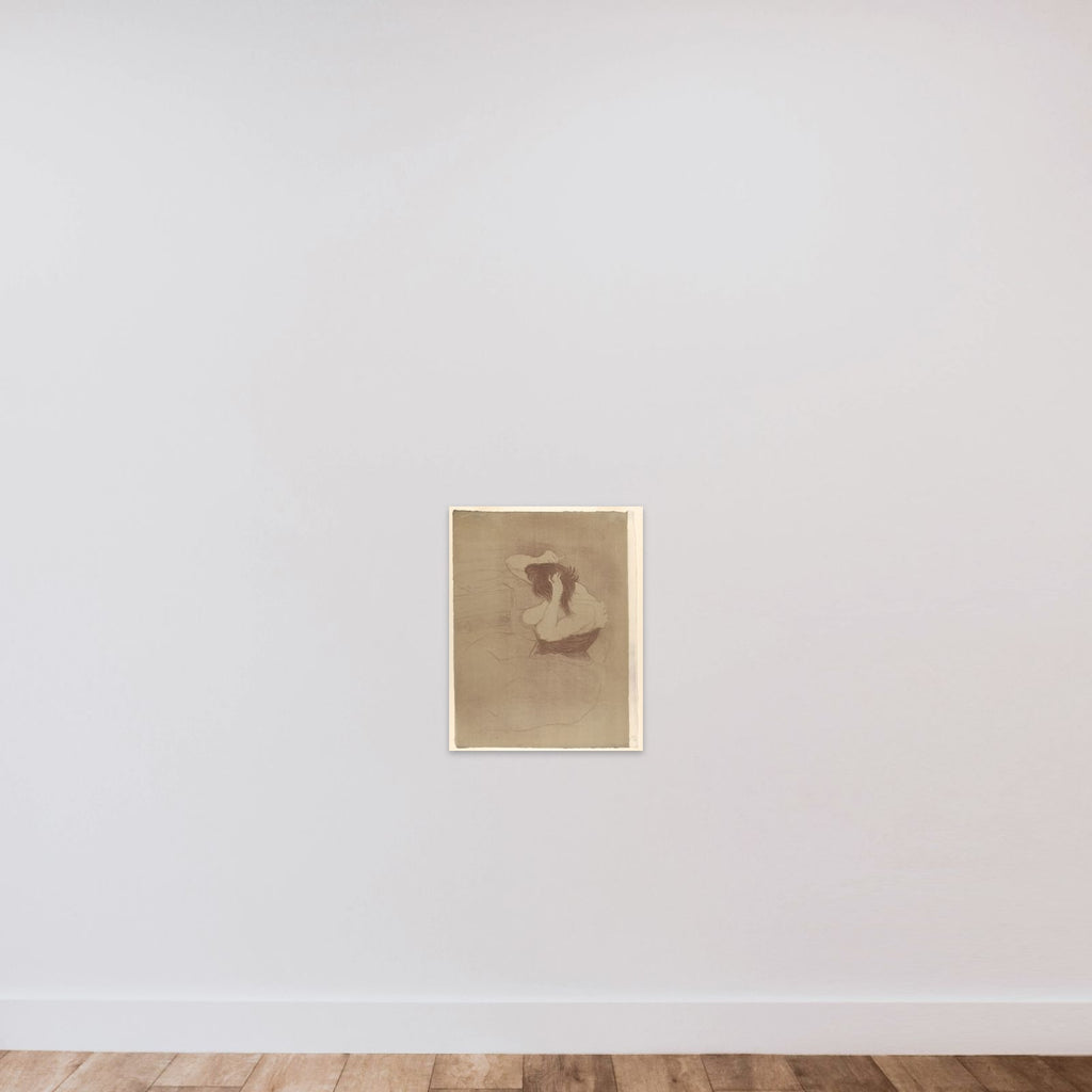 Combing Hair, from "Elles" unframed — shown to scale
