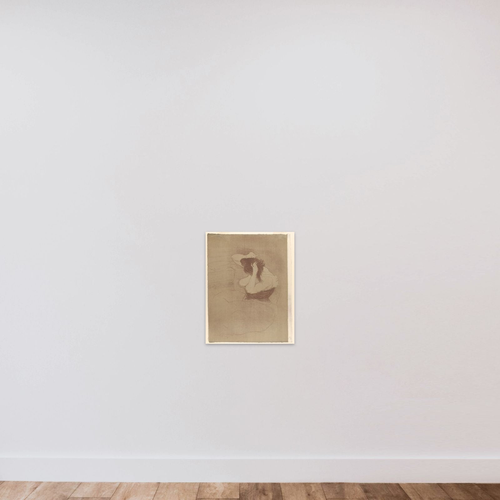 Combing Hair, from "Elles" unframed — shown to scale