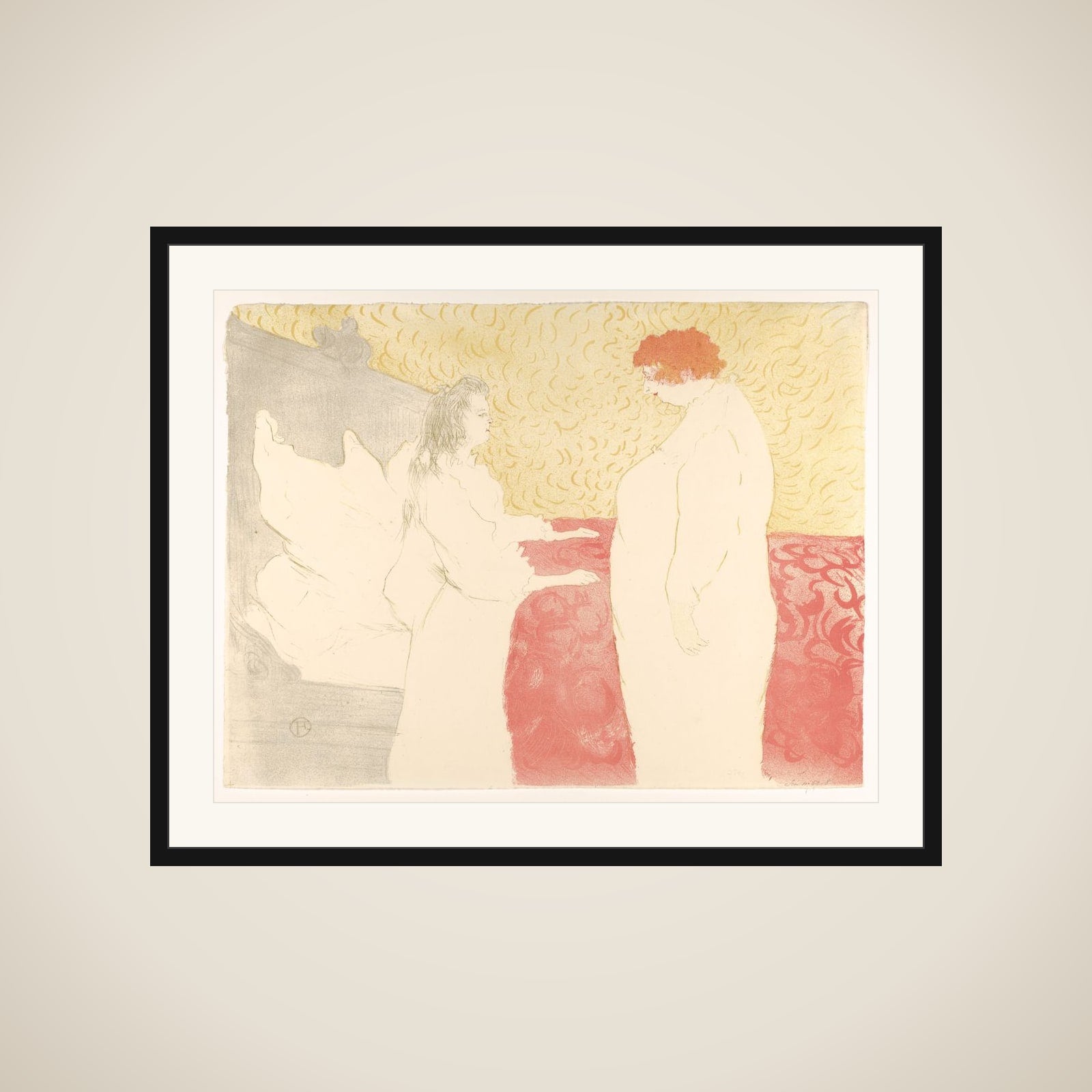 Getting Up, from "Elles" framed
